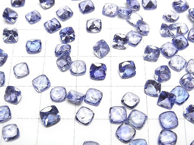 [Video]High Quality Tanzanite AAA- Loose stone Square Faceted 5x5mm 1pc