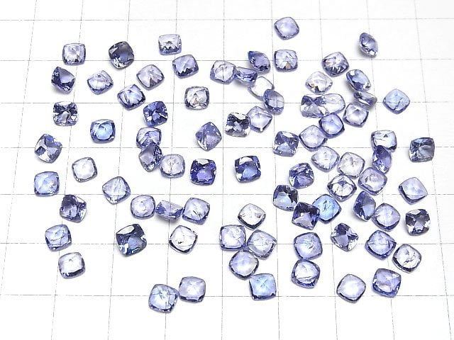 [Video]High Quality Tanzanite AAA- Loose stone Square Faceted 5x5mm 1pc