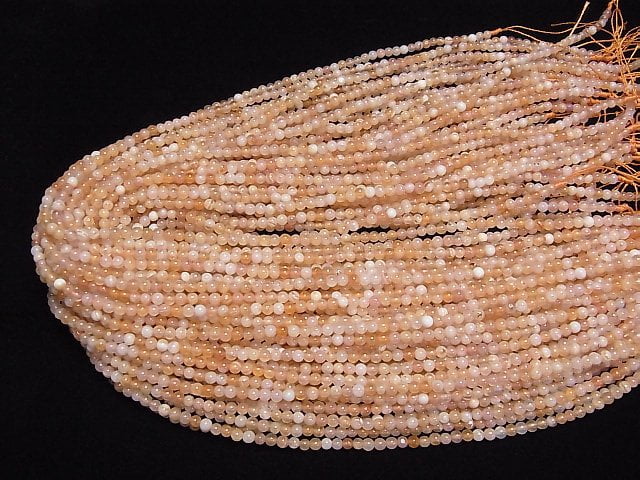 [Video]Orange Botswana Agate Round 3mm 1strand beads (aprx.15inch/38cm)