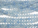 [Video] Natural Blue Calcite AA++ Round 6mm half or 1strand beads (aprx.15inch/38cm)