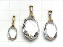 [Video]High Quality Crystal AAA Multiple Facets Faceted Pendant [SS][S][M] NO.2 14KGP