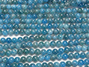 [Video] Blue Apatite AA Round 6mm 1-strand beads (approx. 15 inches/37 cm)