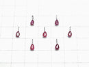 [Video] [Japan] Longido (Tanzania) High Quality Ruby AAA Pear shape Faceted 5x3mm Pendant [K10 White Gold] 1pc