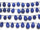 [Video]High Quality Lapislazuli AA++ Drop Faceted Briolette half or 1strand (16pcs)