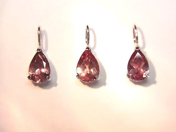 [Video] [Japan] High Quality color Change Garnet AAA Pear shape Faceted 6x4mm Pendant [K10 White Gold] 1pc