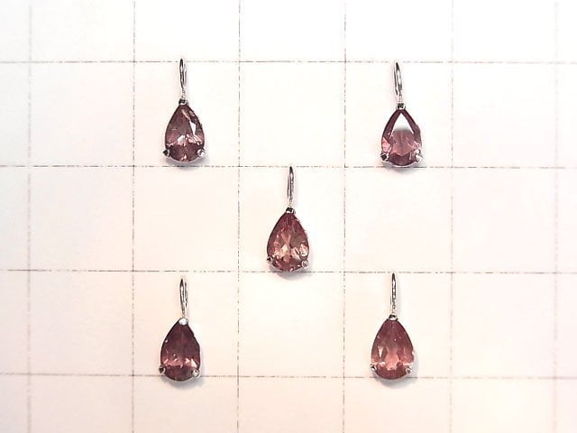 [Video] [Japan] High Quality color Change Garnet AAA Pear shape Faceted 6x4mm Pendant [K10 White Gold] 1pc