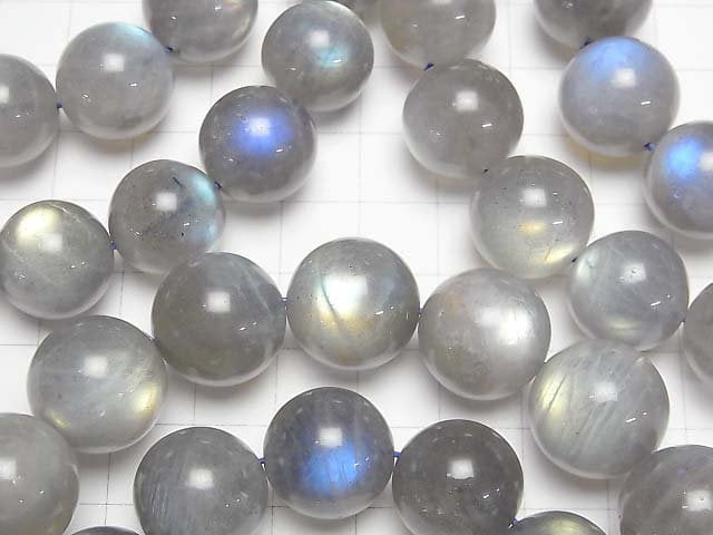 [Video]Labradorite AAA- Round 15-16mm Bracelet