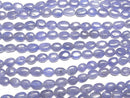 [Video]High Quality Tanzanite AA++ Oval 1strand beads (aprx.15inch/38cm)