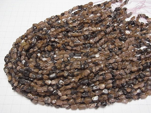 [Video]Chiastolite Small Nugget 1strand beads (aprx.15inch/38cm)