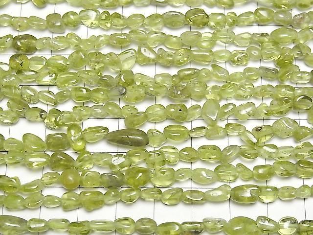 [Video] Peridot AA Rough Nugget 1-strand beads (approx. 15 inches/37 cm)