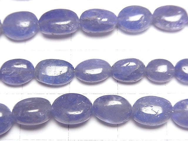 [Video]High Quality Tanzanite AAA- Oval 1strand beads (aprx.15inch/38cm)