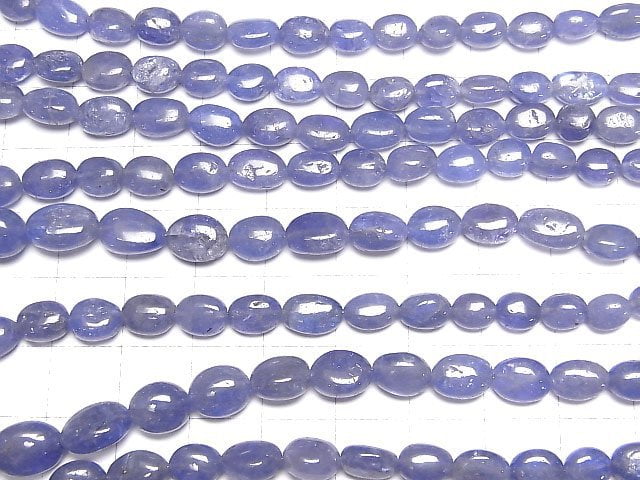 [Video]High Quality Tanzanite AAA- Oval 1strand beads (aprx.15inch/38cm)