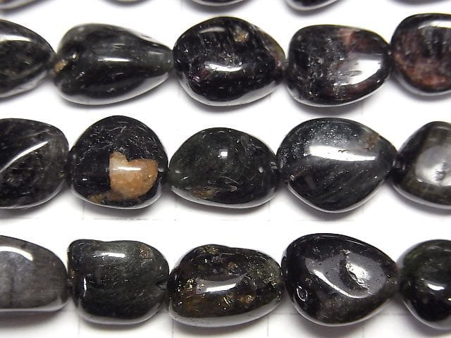 [Video]Black Tourmaline AA Nugget 1strand beads (aprx.15inch/38cm)