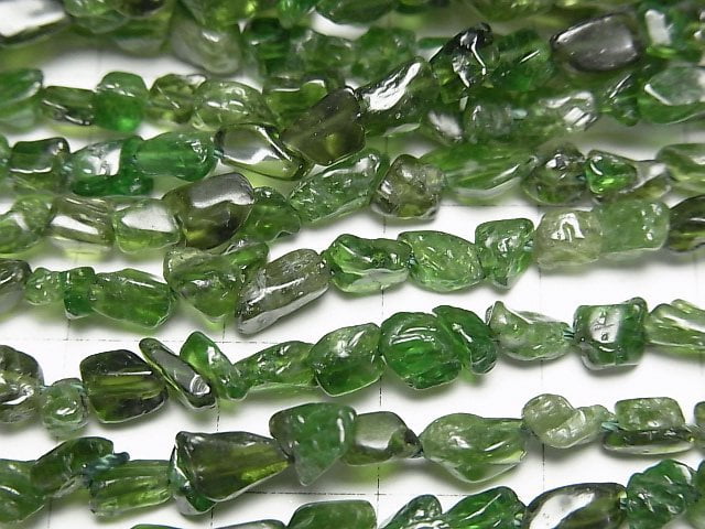 [Video]Chrome Diopside AA Small Size Nugget 1strand beads (aprx.15inch/38cm)