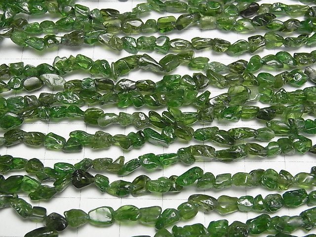 [Video]Chrome Diopside AA Small Size Nugget 1strand beads (aprx.15inch/38cm)