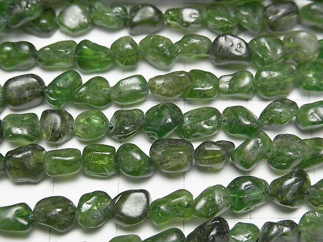 [Video]Chrome Diopside AA Small Size Nugget 1strand beads (aprx.15inch/38cm)