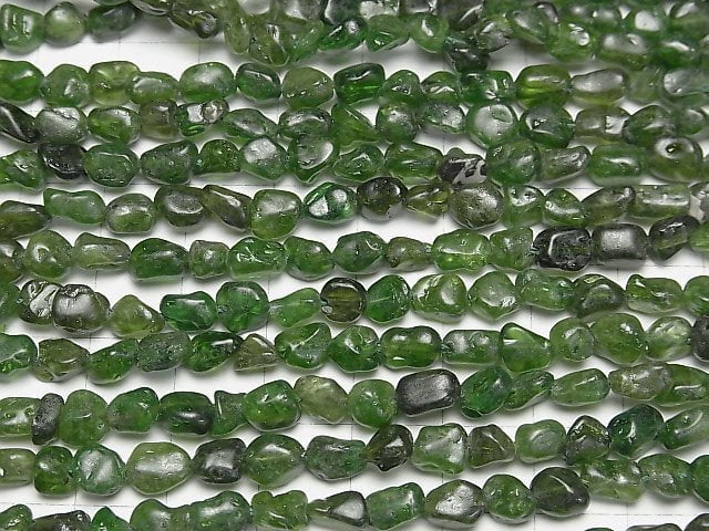 [Video]Chrome Diopside AA Small Size Nugget 1strand beads (aprx.15inch/38cm)