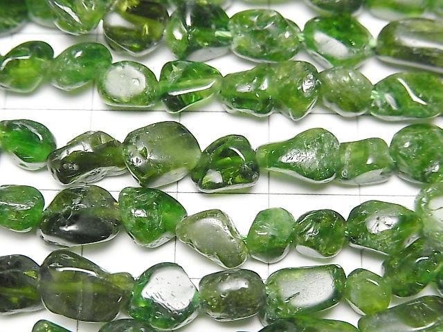 [Video] Chrome Diopside AA Nugget 1-strand beads (approx. 15 inches/36 cm)