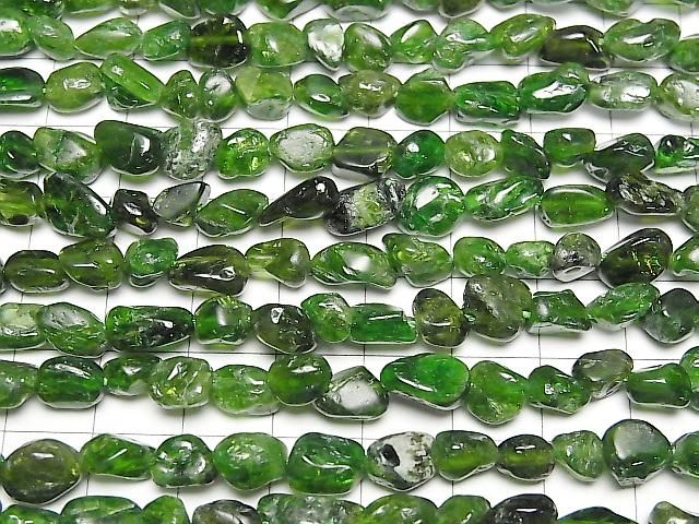 [Video] Chrome Diopside AA Nugget 1-strand beads (approx. 15 inches/36 cm)