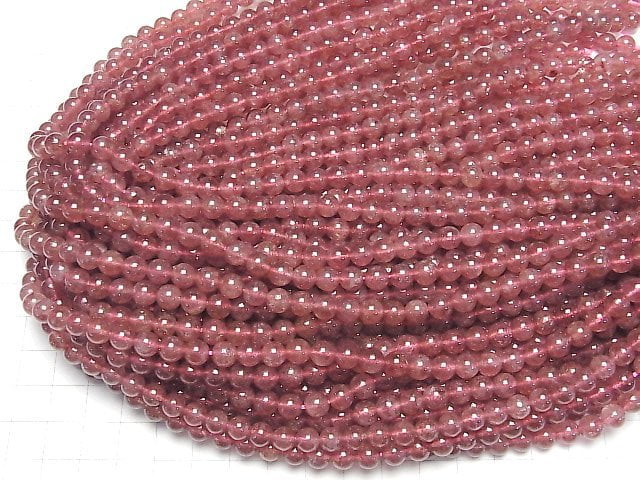 [Video] Pink Epidote AA++ Round 6mm half or 1strand beads (aprx.15inch/37cm)