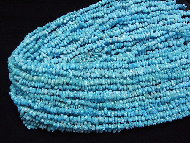 [Video]Arizona Sleeping Beauty Turquoise AAA- Small Size Nugget (Chips) 1/4 or 1strand beads (aprx.15inch/38cm)