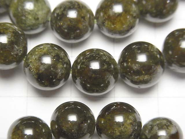 [Video] Green Garnet AA++ Round 10mm Bracelet