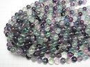 [Video] Multi color Fluorite AA++ Round 12mm half or 1strand beads (aprx.15inch/38cm)