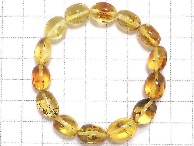 [Video][One of a kind] Insect Amber Nugget Bracelet NO.4
