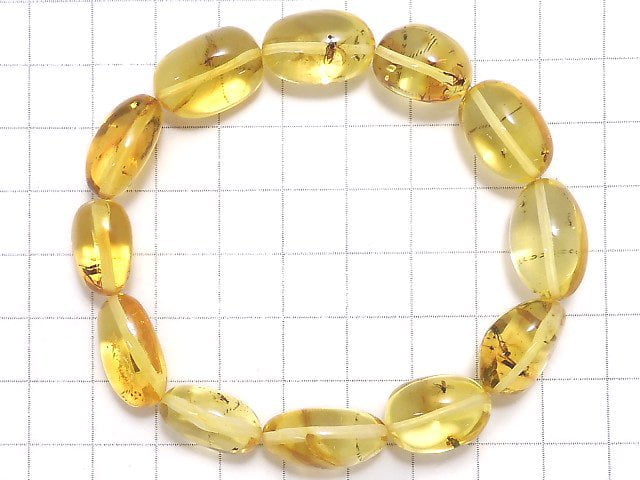 [Video][One of a kind] Insect Amber Nugget Bracelet NO.20