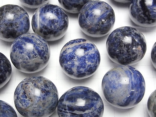 [Video]Sodalite Sphere,Round 29mm 2pcs