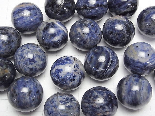 [Video]Sodalite Sphere,Round 29mm 2pcs