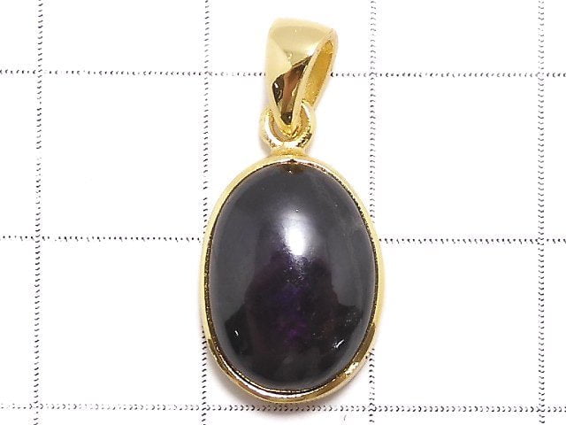 [Video][One of a kind] Purplite Stichtite Pendant 18KGP NO.18