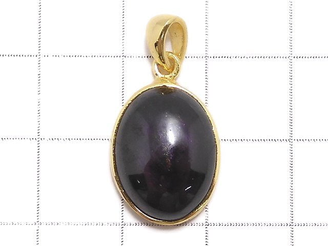 [Video][One of a kind] Purplite Stichtite Pendant 18KGP NO.23