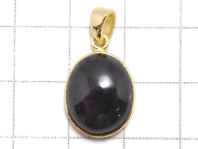 [Video][One of a kind] Purplite Stichtite Pendant 18KGP NO.25