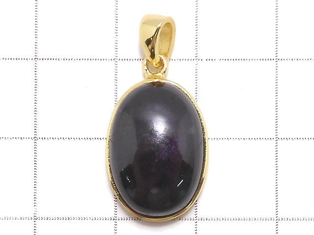 [Video][One of a kind] Purplite Stichtite Pendant 18KGP NO.27