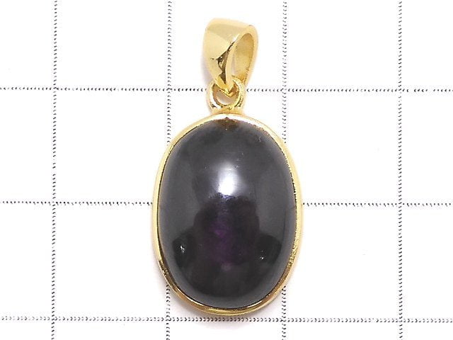 [Video][One of a kind] Purplite Stichtite Pendant 18KGP NO.28