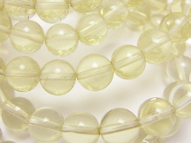 [Video]High Quality Lemon Quartz AAA Round 8mm Bracelet