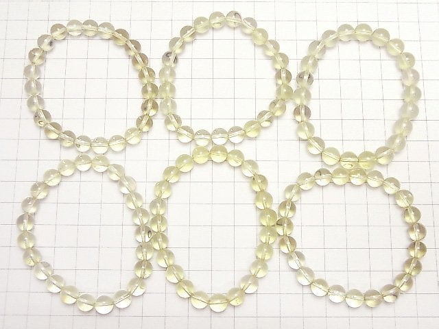 [Video]High Quality Lemon Quartz AAA Round 8mm Bracelet