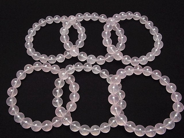 [Video] Mozambique Star Rose Quartz AAA- Round 10mm Bracelet