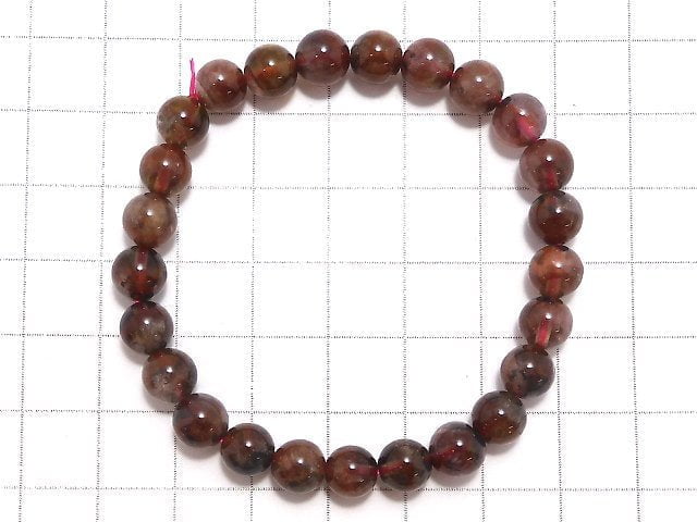 [Video][One of a kind] Red Amethyst (Party color Amethyst)AAA Round 7mm Bracelet NO.2