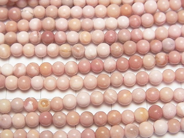 [Video] Australian Pink Opal AAA- Round 4mm 1strand beads (aprx.15inch/37cm)