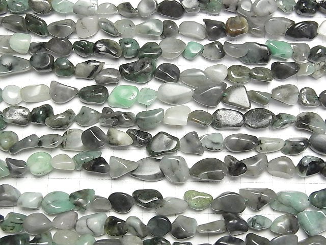 [Video] Brazil Emerald AA Nugget 1strand beads (aprx.15inch/37cm)