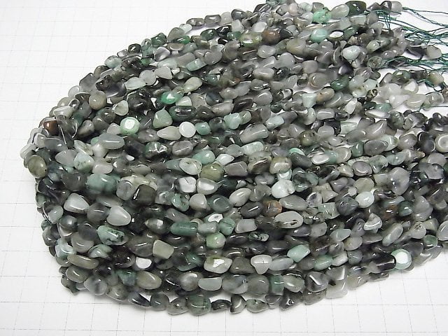 [Video] Brazil Emerald AA Nugget 1strand beads (aprx.15inch/37cm)