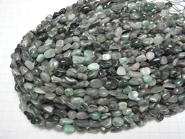 [Video] Brazil Emerald AA Nugget 1strand beads (aprx.15inch/38cm)