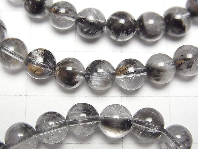 [Video]Platinum Rutilated Quartz AAA- Round 6.5mm Bracelet