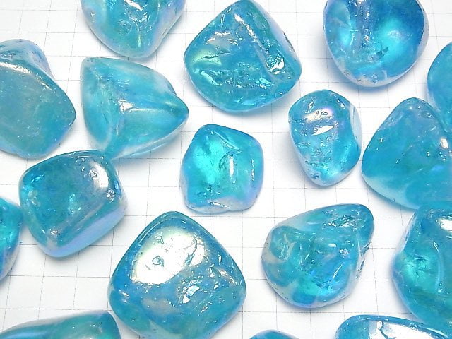 [Video] Blue Flash Crystal Nugget 3pcs