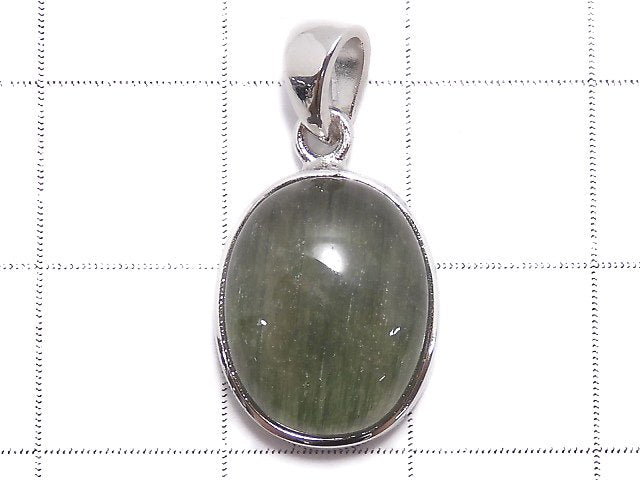[Video][One of a kind] Actinolite in Quartz AAA Pendant Silver925 NO.2