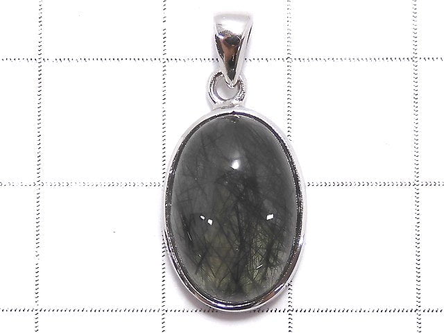 [Video][One of a kind] Actinolite in Quartz AAA Pendant Silver925 NO.7