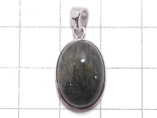 [Video][One of a kind] Actinolite in Quartz AAA Pendant Silver925 NO.10