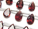 [Video] High Quality Mozambique Garnet AAA Pear Shape Faceted 10x7mm Half or 1 Strand (8pcs)